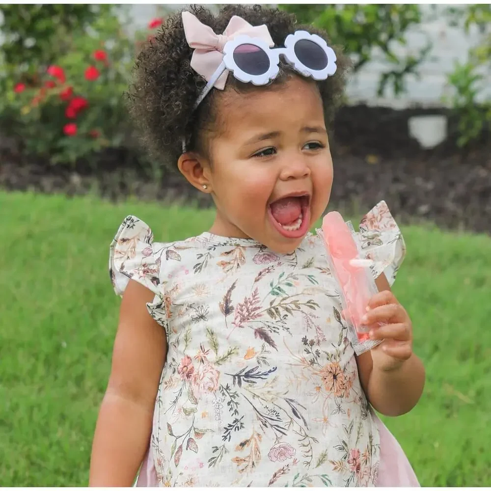 Flutter Delilah Floral bib Baby & Toddler Soft Waterproof Stain Resistant 6m-3T